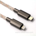 Multi-color braided data Cable 5A100W Type-C To Type-C
